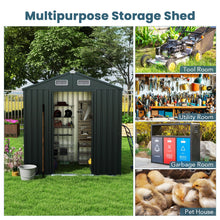 Load image into Gallery viewer, Utility Tool House Garden Storage Shed with Sloping Roof and Air Vents