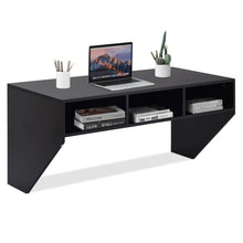 Load image into Gallery viewer, Wall Mounted Computer Desk with 3 Storage Compartments