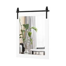 Load image into Gallery viewer, Wall Mounted Mirror with Solid Wood Frame and Metal Bracket
