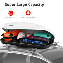 Load image into Gallery viewer, 400L Car Rooftop Cargo Box with Security Keys and Dual Side Opening