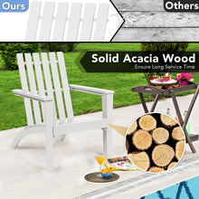 Load image into Gallery viewer, Wood Adirondack Chair with Solid Acacia Wood and 160KG Weight Capacity