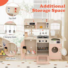 Load image into Gallery viewer, Wooden Chef Play Kitchen with 25 Accessories for kids