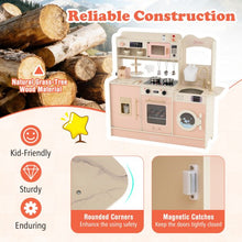 Load image into Gallery viewer, Wooden Chef Play Kitchen with 25 Accessories for kids