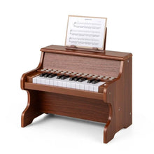 Load image into Gallery viewer, Wooden Kids Piano Keyboard 25 Keys Digital Piano with Music Stand Music Learning Gift for 3+ Kids