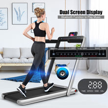 Load image into Gallery viewer, 2 in 1 Folding Treadmill Electric 1-12KM/H Walking Running Machine Bluetooth