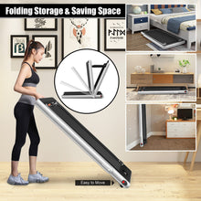 Load image into Gallery viewer, 2 in 1 Folding Treadmill Electric 1-12KM/H Walking Running Machine Bluetooth