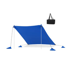 Load image into Gallery viewer, Beach Tent Sun Shelter with 4 Sandbags and UPF 50+ Protection