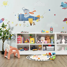 Load image into Gallery viewer, 5-Cubby Wooden Kids Storage Shelf Unit