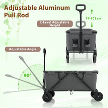 Load image into Gallery viewer, Collapsible Foldable Wagon Cart with Adjustable Handlebar