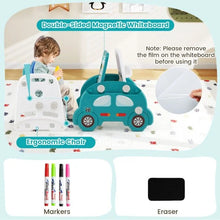 Load image into Gallery viewer, 5 in 1 Convertible Kids Art Easel with Double-Sided Magnetic Dry Erase