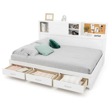 Load image into Gallery viewer, Double Daybed Frame with 3 Storage Drawers