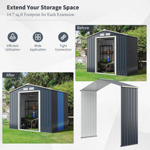 Load image into Gallery viewer, Outdoor Storage Shed Extension Kit for 195 cm Shed Width