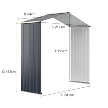 Load image into Gallery viewer, Outdoor Storage Shed Extension Kit for 195 cm Shed Width