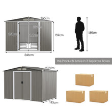 Load image into Gallery viewer, Outdoor Storage Shed with Foundation for Garden Yard