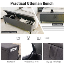 Load image into Gallery viewer, Upholstered King Size Bed Frame with Ottoman Bench and Headboard