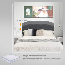 Load image into Gallery viewer, Upholstered Double Bed Frame with 4 Storage Drawers and Adjustable Headboard