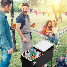 Load image into Gallery viewer, 76 litre Outdoor Ice Rolling Cooler Cart