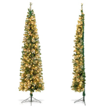 Load image into Gallery viewer, 7 FT Pre-lit Half-Shape Christmas Tree