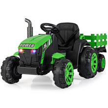 Load image into Gallery viewer, Kids Ride on Tractor and Trailer 24V Battery Powered Electric Toy Car