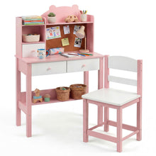 Load image into Gallery viewer, Wooden Student Study Table with Drawers