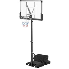 Load image into Gallery viewer, 4.1-10FT Height Adjustable Portable Basketball Hoop Outdoor