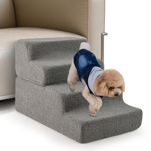 Load image into Gallery viewer, 4-step Foam Dog Stairs with Non-slip Bottom and Removable Washable Cover