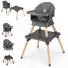 Load image into Gallery viewer, 9 in 1 Convertible High Chairs for Toddlers, Infant Highchairs with Solid Wood Legs