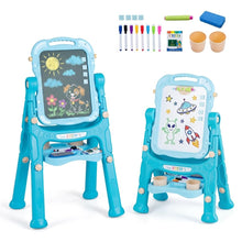 Load image into Gallery viewer, 4 in 1 Kids Art Easel Children Double Side Easel