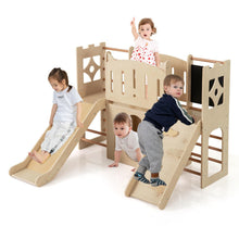 Load image into Gallery viewer, 8-in-1 Toddler Slide with Ladders and Toy Storage