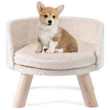Load image into Gallery viewer, Pet Bed Sofa Wooden Couch with Removable and Washable Cushion