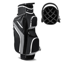 Load image into Gallery viewer, 14-Way Golf Cart Bag with 9 Zippered Pockets and Cooler Bag