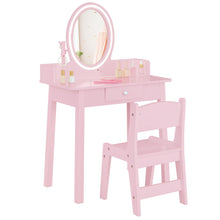 Load image into Gallery viewer, Kids Vanity Table and Chair Set