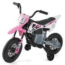 Load image into Gallery viewer, Kids Ride on Motorcycle, 12V Electric Ride On Bike with Training Wheels