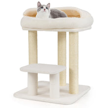 Load image into Gallery viewer, Cat Tree, 61cm Comfy Plush Top Perch Bed, Sisal Scratching Posts