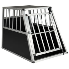 Load image into Gallery viewer, Aluminium Car Dog Crate, Chew-proof Dog Transport Crate Travel Box