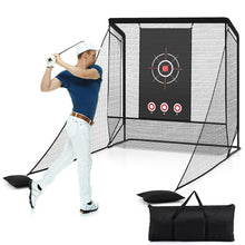 Load image into Gallery viewer, Golf Practice Hitting Net Golf Cage with Dual Side Barriers