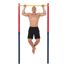 Load image into Gallery viewer, Outdoor In-Ground Pull Up Bar Station, Heavy Duty Metal Chin Up Bar with 5 Adjustable Heightsv
