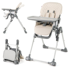Load image into Gallery viewer, Portable Adjustable Highchair with Footrest and Detachable Tray for Babies