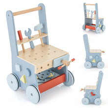 Load image into Gallery viewer, 2-in-1 Toddler First Step Activity Interactive Push Along Toy with Smooth Handle