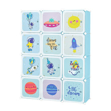 Load image into Gallery viewer, Cartoon Clothes Closet, Portable Kids Wardrobe with Hanging Section