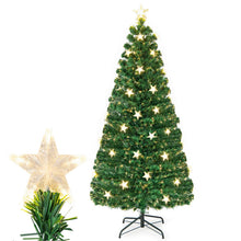 Load image into Gallery viewer, 5 FT/6 FT Fiber Optic Artificial Christmas Tree