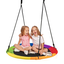 Load image into Gallery viewer, Kids Nest Swing, 40 Inch/100cm Saucer Tree Swings with Height Adjustable Hanging Ropes