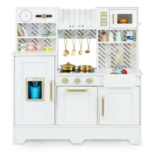 Load image into Gallery viewer, Children Cooking Chef Role Playset with Cabinets & Utensils for Boys Girls