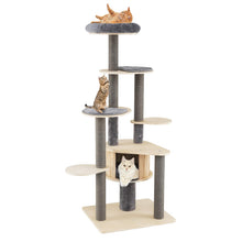 Load image into Gallery viewer, Cat Tree, Tall Multi-Layer Cats Tower, Detachable Mats & Scratching Posts