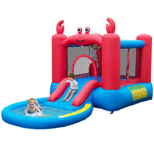 Load image into Gallery viewer, Inflatable Jumping House with Slide, Round Ball Pit Pool