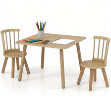 Load image into Gallery viewer, Kids Table and Chair Set, Wooden Toddler Play Table with Solid Wood Legs