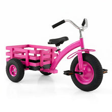 Load image into Gallery viewer, Kids Tricycle, Carbon Steel Toddler Trike with Inflatable Rubber Tires, Adjustable Handlebar & Seat