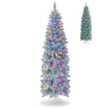 Load image into Gallery viewer, 5 FT/6 FT Pre-Lit Hinged Christmas Tree with Verdant Branches Tips