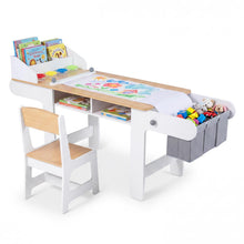 Load image into Gallery viewer, Toddler Craft Desk and Chair, Children Activity Furniture