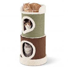 Load image into Gallery viewer, Double Spacious Condos, Barrel-Shaped Kitten Condo Pet Playhouse